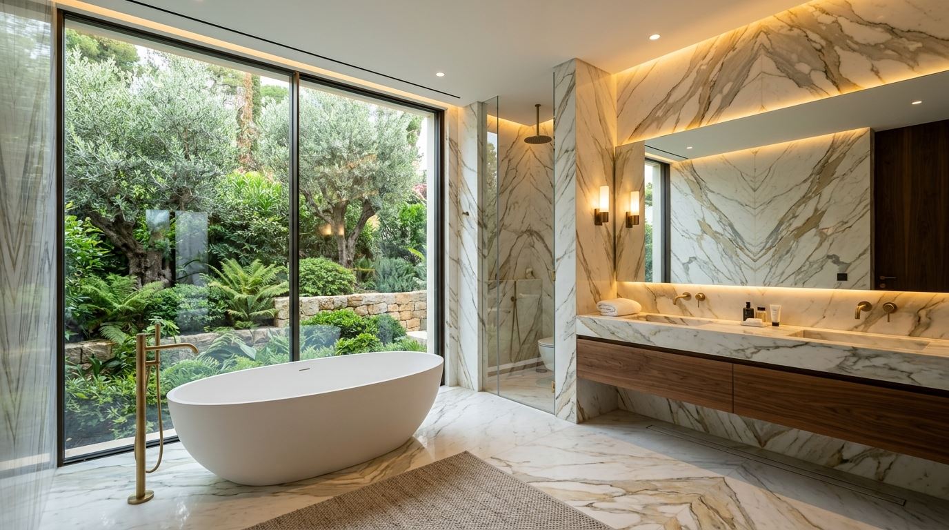 Gạch Trang Trí Mosaic Lục Giác Emerald Luxury
